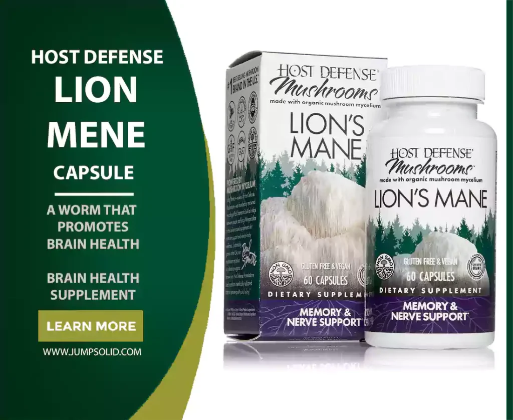 Host Defense Lion skull capsule A worm that promotes brain health