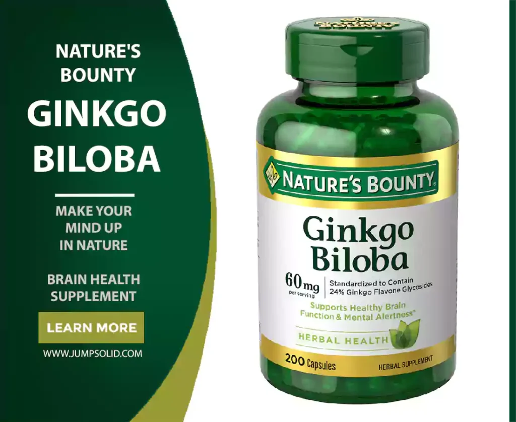 Nature's Bounty Ginkgo Biloba Capsules Make your mind up in nature