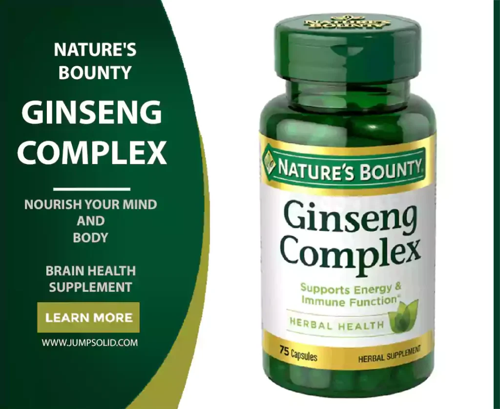 Nature's Bounty Ginseng Complex Capsules Nourish your mind and body