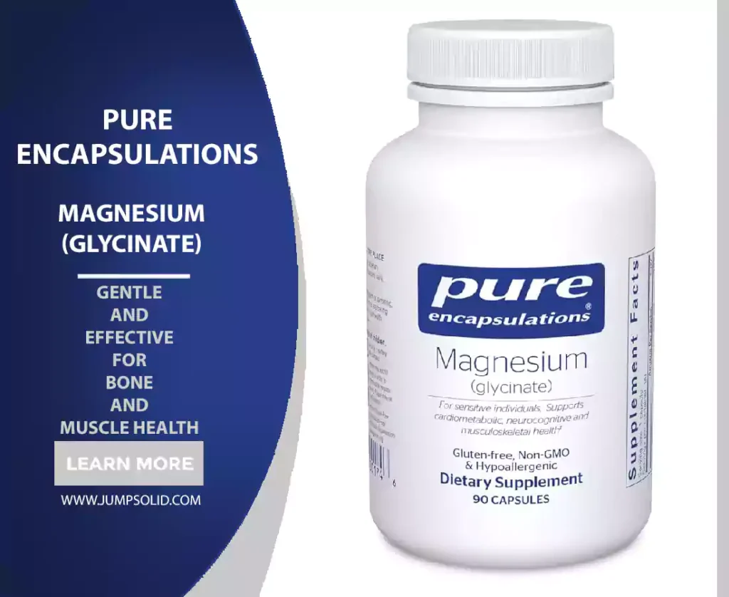 Bone Health Supplements Pure Encapsulations Magnesium (Glycinate)