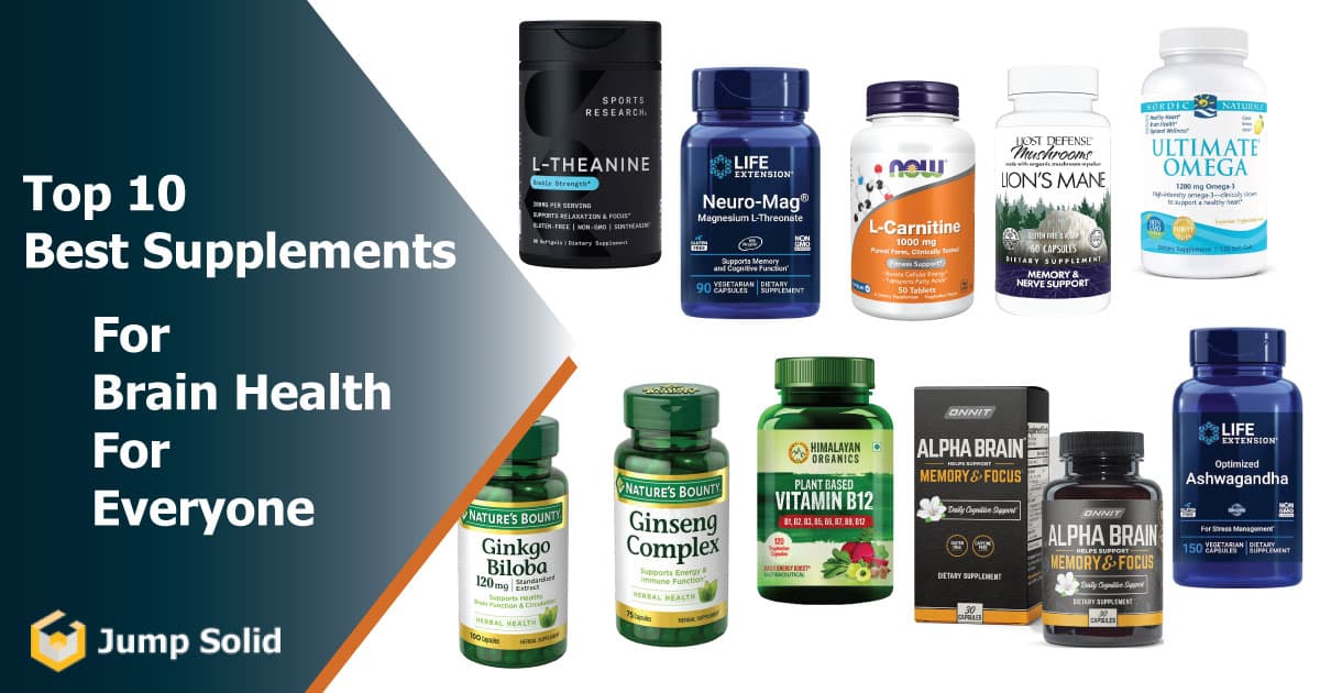 Best Supplements For Brain Health | Top 10 For Everyone